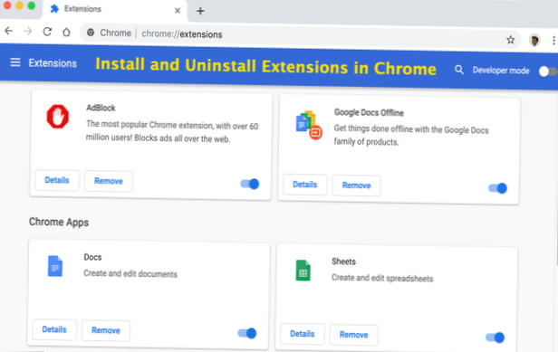 Jak zainstalować i odinstalować rozszerzenia w Chrome
