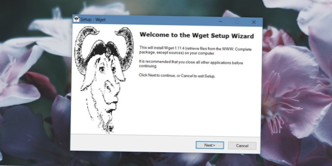 Slik installerer og bruker du Wget i Windows 10