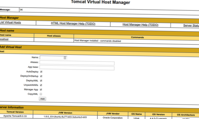 Cum se instalează Apache Tomcat pe serverul Ubuntu