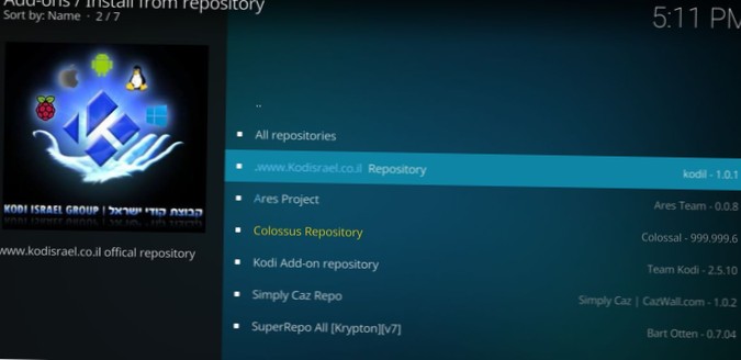 How to Install Kodil Repository on Kodi Krypton 17