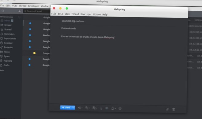 Come installare Mailspring su Linux