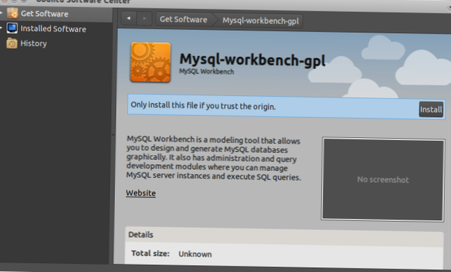 How to install MySQL Workbench on Ubuntu