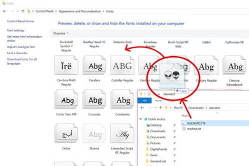 So installieren Sie neue Schriftarten in Windows 10