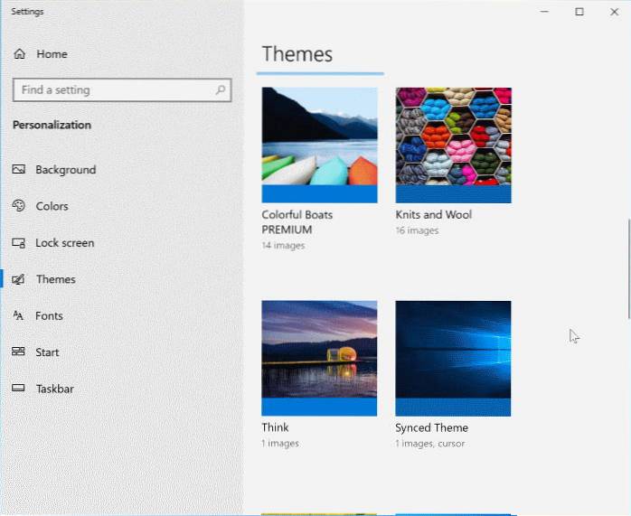 Como instalar ou excluir um tema no Windows 10