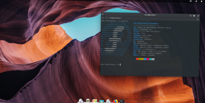 Comment installer le bureau du système d'exploitation élémentaire sur Fedora Linux
