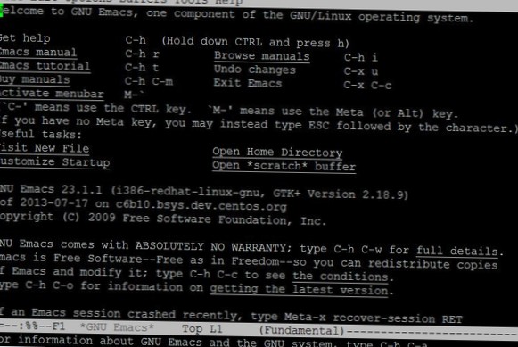 Jak nainstalovat textový editor Emacs na Linux