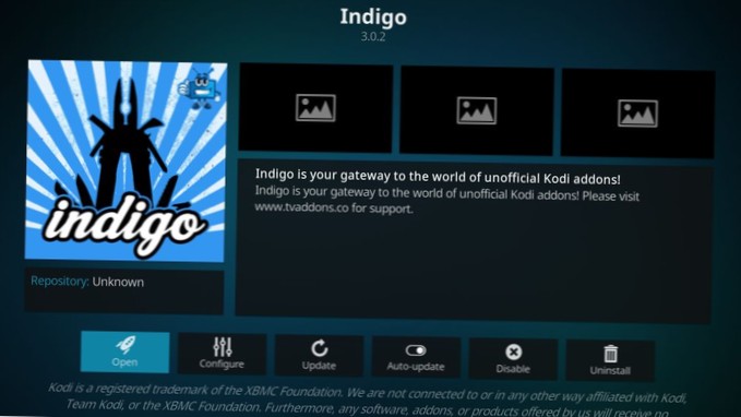 So installieren Sie das Indigo (Fusion) -Installationsprogramm auf Kodi