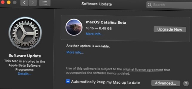 Hur man installerar macOS Catalina public beta