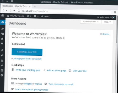 Jak nainstalovat WordPress na server Ubuntu