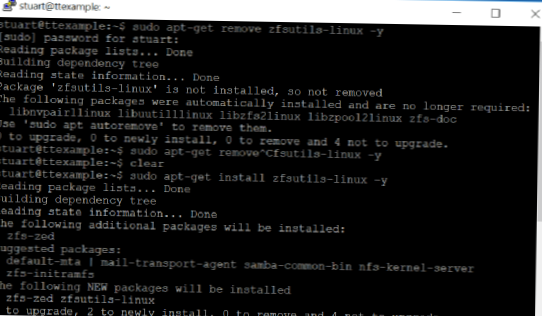 Cómo instalar ZFS en Linux