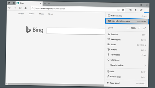 So starten Sie Microsoft Edge im privaten Modus unter Windows 10