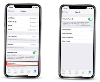 How to lock WhatsApp with Touch ID or Face ID on iOS