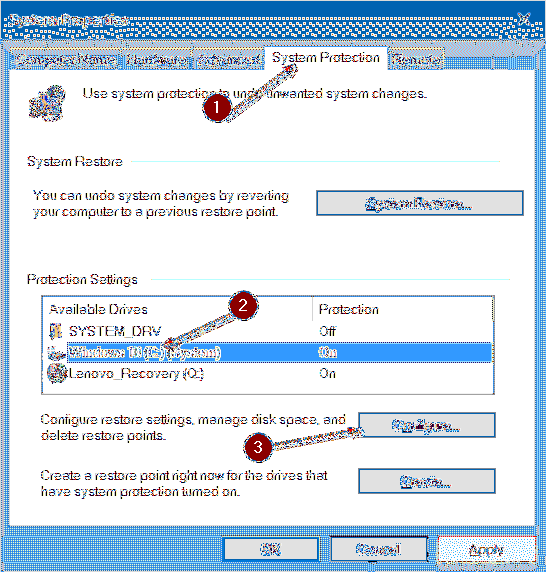 Como fazer com que os pontos de restauração usem menos espaço em disco no Windows 10