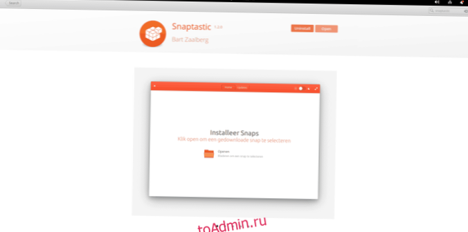Como tornar o Snaps mais fácil de instalar no Elementary OS com Snaptastic
