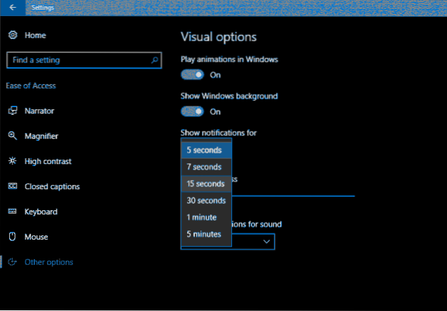 Cum să faceți ca notificările Windows 10 să dureze mai mult