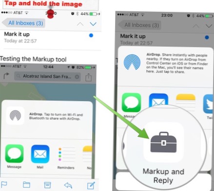 How To Markup Images In The Mail App In iOS 9