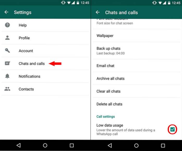 Come ridurre al minimo l'utilizzo dei dati delle chiamate Whatsapp