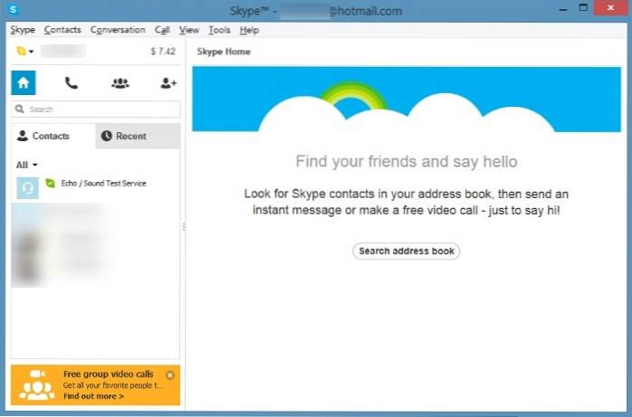 Cum să minimalizați pictograma Skype în tava de sistem (zona de notificare)