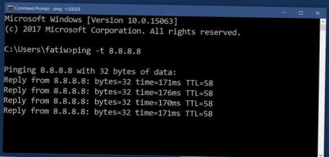 Hvordan overvåke Internett-tilkoblingsstabilitet i Windows