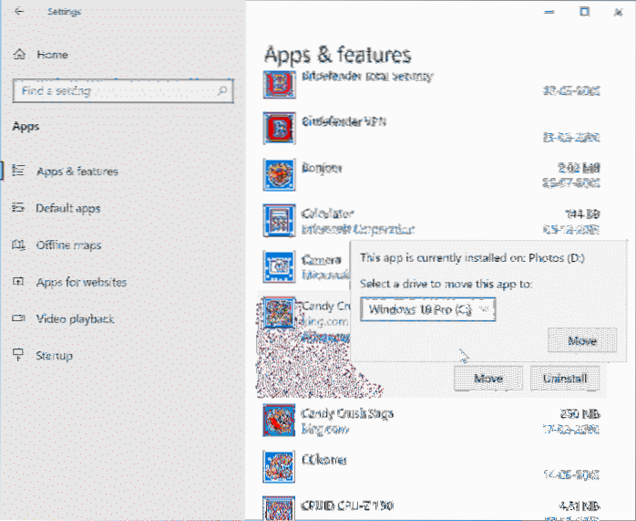 How To Move Apps To Another Drive, SD Card or USB In Windows 10