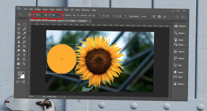 How To Move Objects In Photoshop To A Specific Position