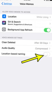 How To Name Voice Memos By Location On iOS