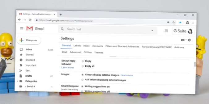 Sådan besvares aldrig alt ved en fejltagelse igen i Gmail