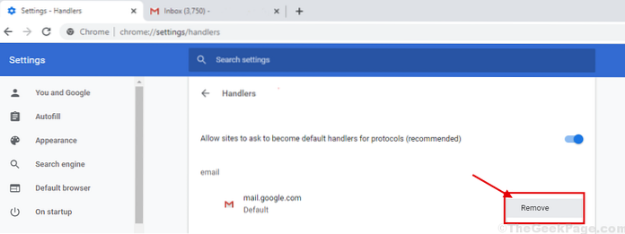 How to open email links with Gmail on Chrome by default in Windows 10