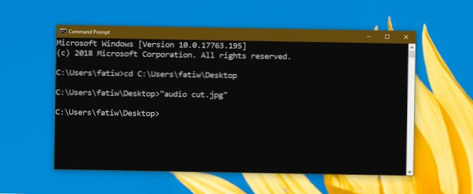 Jak otwierać pliki i foldery z wiersza polecenia w systemie Windows 10