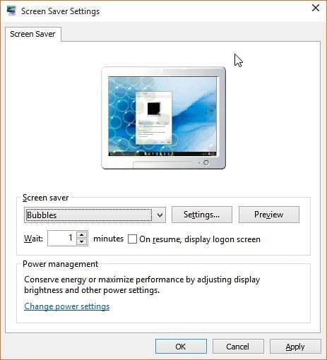 How To Open Screen Saver Settings In Windows 10