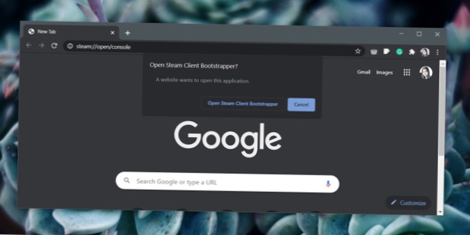Jak otevřít konzolu Steam v systému Windows 10