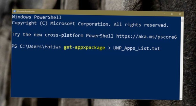 Hur man öppnar UWP-appar från kommandoraden i Windows 10
