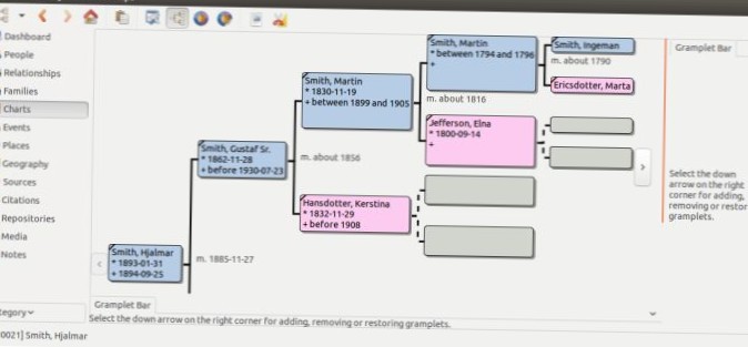 Cum să vă organizați arborele genealogic pe Linux cu Gramps