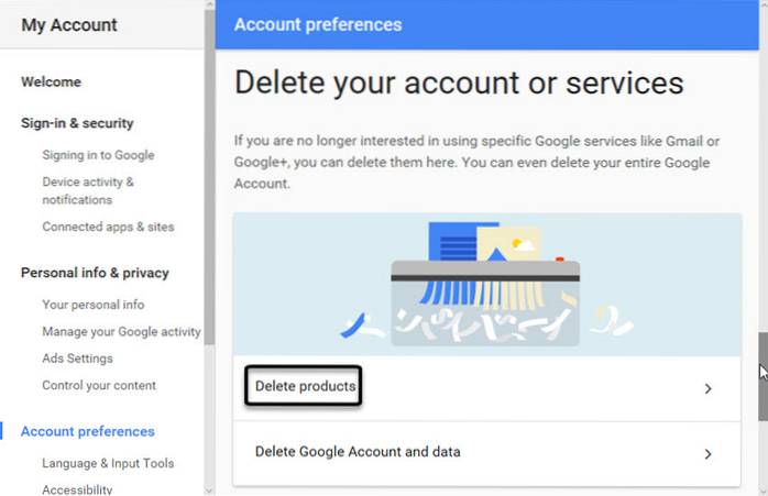 Cum să vă ștergeți definitiv contul Gmail