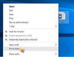 Como fixar um arquivo no menu Iniciar do Windows 10