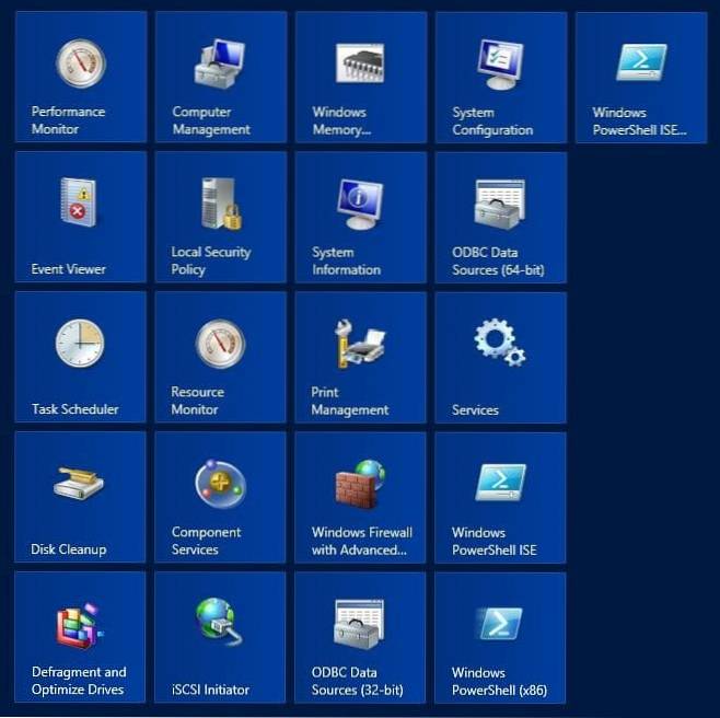 How To Pin All Admin Tools To The Start Screen In Windows 8