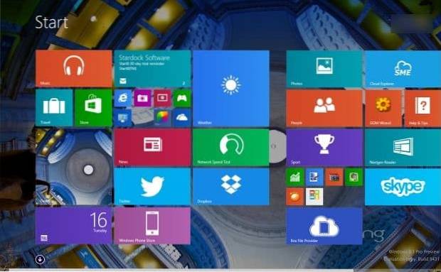 Cum să fixați aplicațiile pentru a porni ecranul în Windows 8.1