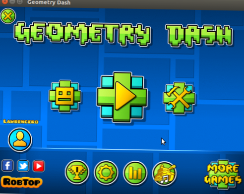Sådan spiller du Geometry Dash på Linux
