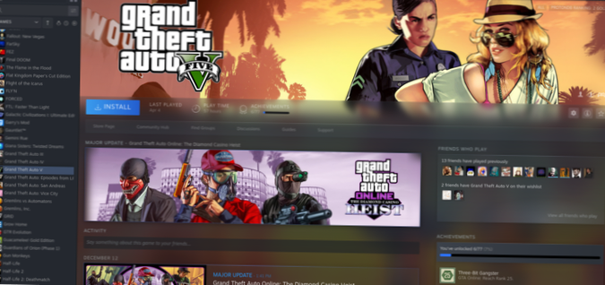 How to play Grand Theft Auto 5 on Linux