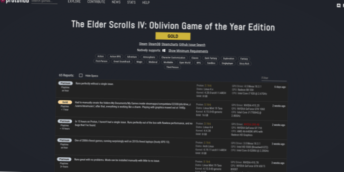 Jak hrát The Elder Scrolls IV Oblivion na Linuxu