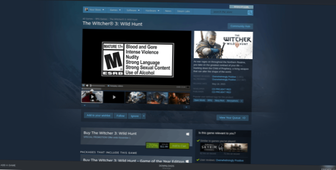 Como jogar The Witcher 3 Wild Hunt no Linux