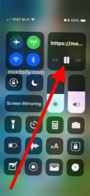 How to play YouTube from the lock screen on iOS