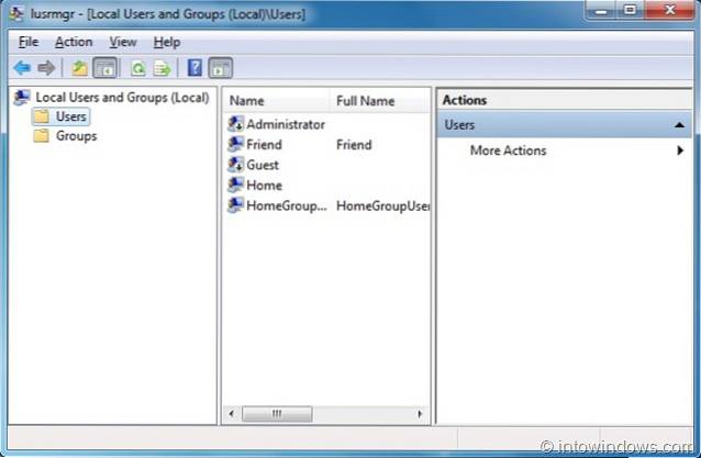 How To Prevent A User From Changing Logon Password In Windows 7