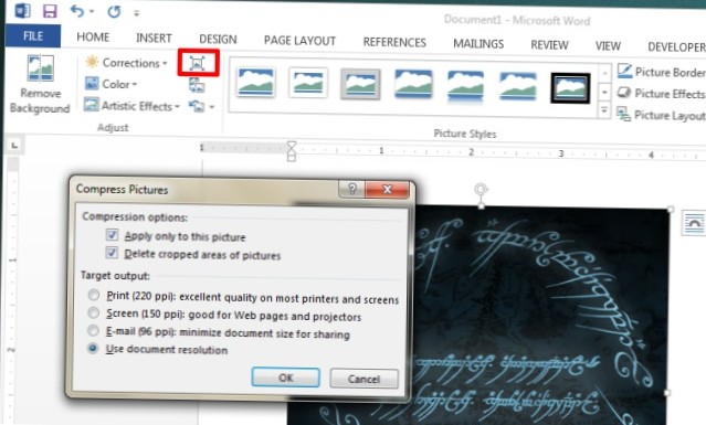 How To Properly Crop Pictures Inside An MS Word Document