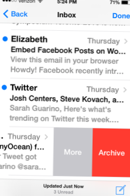 How To Qucikly Delete Gmail Messages In iOS 7 Mail App