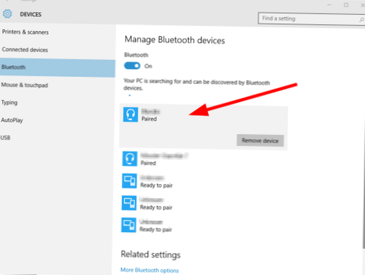 Hur man snabbt ansluter ihopkopplade Bluetooth-enheter på Windows 10