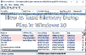 Comment lire les fichiers de vidage de la mémoire dans Windows 10