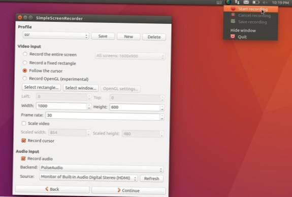 Jak nahrávat hru na Linuxu pomocí jednoduchého rekordéru obrazovky