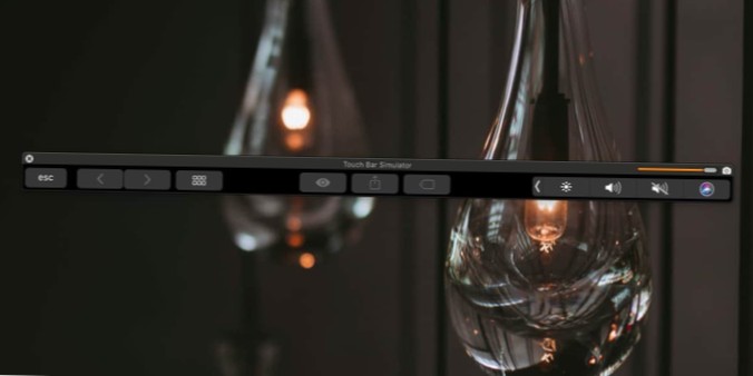 Sådan optages berøringsbjælken på macOS