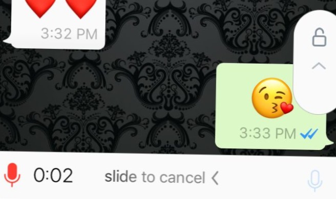 Sådan optages stemmemeddelelser i håndfri tilstand på Whatsapp